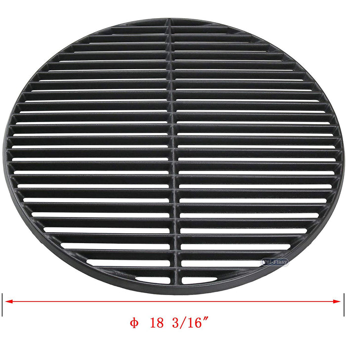 Big Green Egg 18 3/16 Inch Cast Iron Grill Cooking Grates Dimension