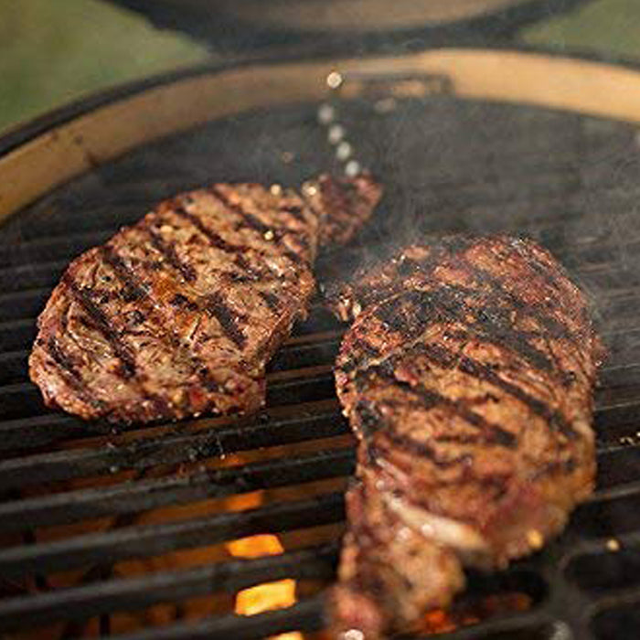 Big Green Egg 18 3/16 Inch Cast Iron Grill Cooking Grates Scenario
