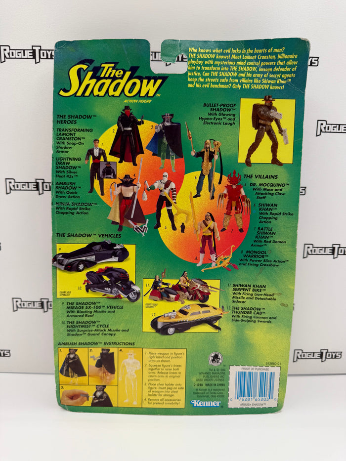 Kenner The Shadow Action Figure Ambush Shadow with Quick Draw Action