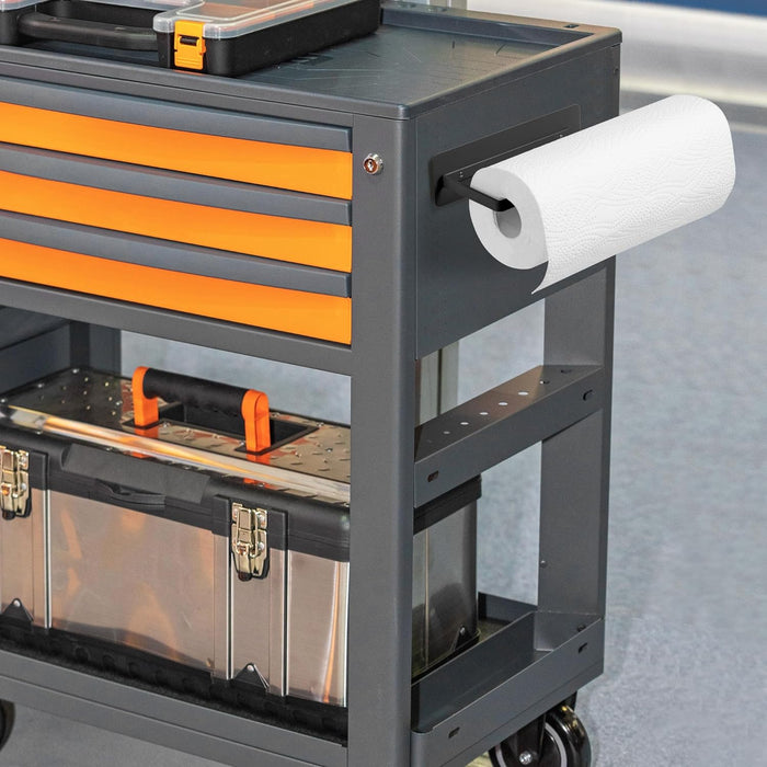 Magnetic Paper Towel Holder Bar Rack for BBQ Grills Griddles Toolbox RVs Tailgates, 12”(L) x 3”(H)