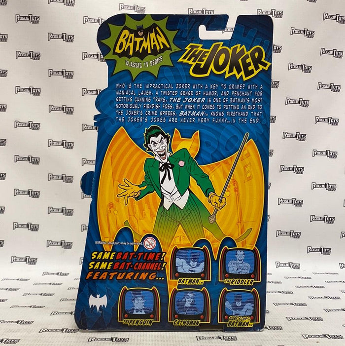 Mattel 2013 Batman Classic TV Series The Joker w/ Collector Card - Rogue Toys