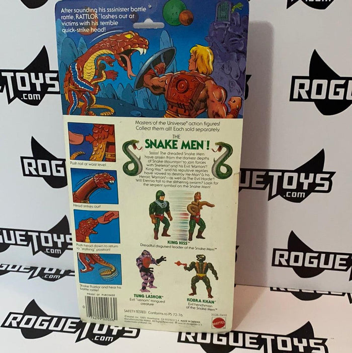 Mattel MOTU Vintage Rattlor 3 Back - Rogue Toys