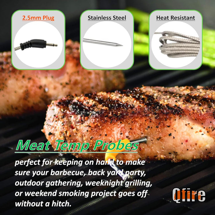 Meat Probe Compatible with Weber SmokeFire EX4/EX6 Wood Fired Pellet Grill, 2-Pack