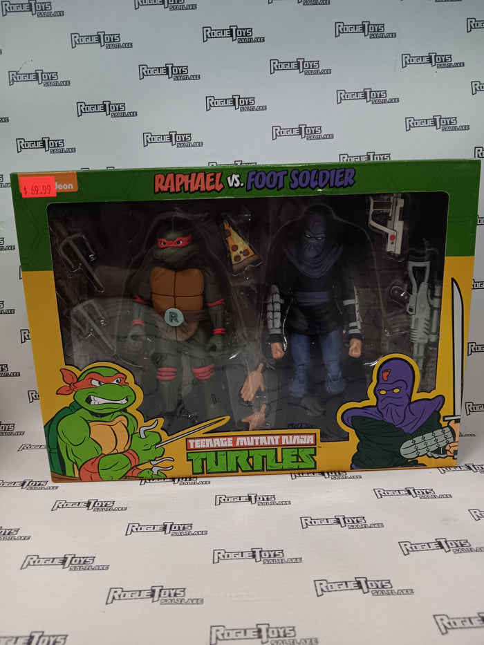 Neca Teenage Mutant Ninja Turtles Cartoon Raphael vs Foot Soldier