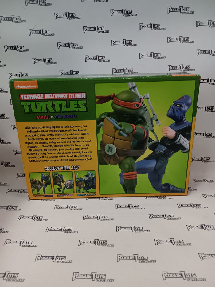 Neca Teenage Mutant Ninja Turtles Cartoon Raphael vs Foot Soldier
