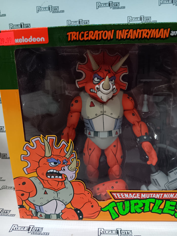 Neca Teenage Mutant Ninja Turtles Cartoon Triceraton Infantryman & Roadkill Rodney