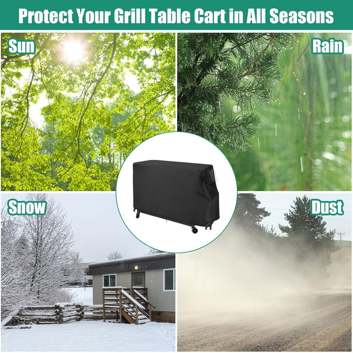 Outdoor Prep Patio Table Grill Cart Cover for Expert Grill Superior Preparation Cart, 40 x 18 x 35 Inch