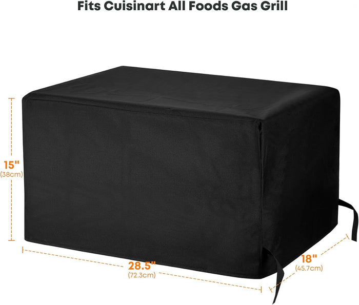Outdoor Waterproof Gas Grill Cover Fits Cuisinart All Foods Gas Grill, Replacement for Cuisinart CGC-21