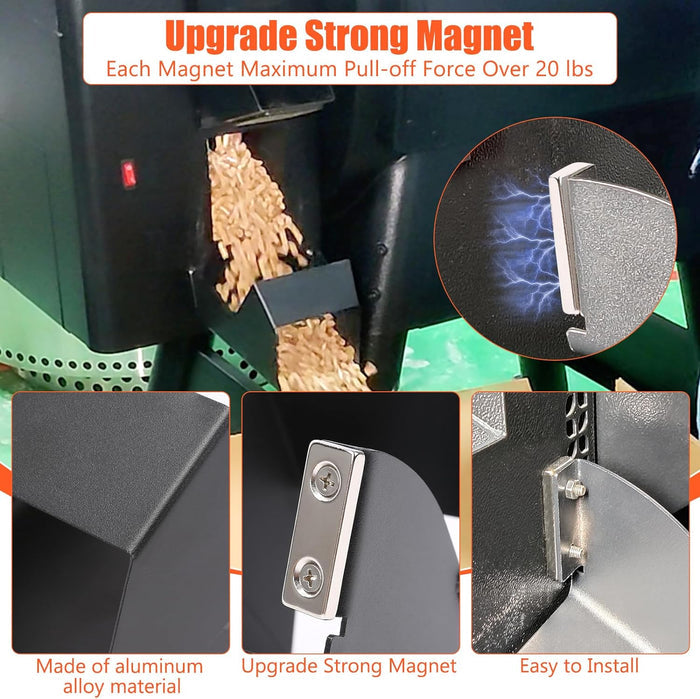 Pellet Helper Chute and Grease Chute Cover for Traeger and Pit Boss Pellet Grills