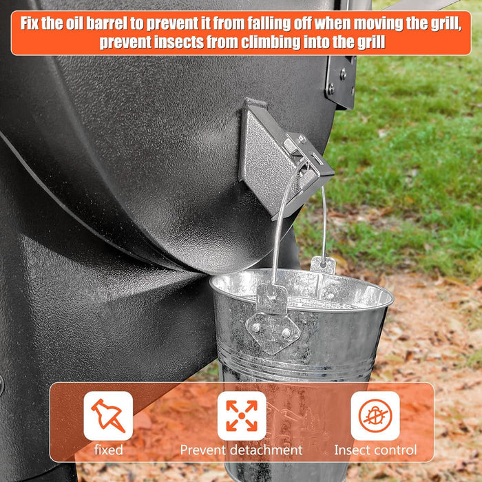 Pellet Helper Chute and Grease Chute Cover for Traeger and Pit Boss Pellet Grills