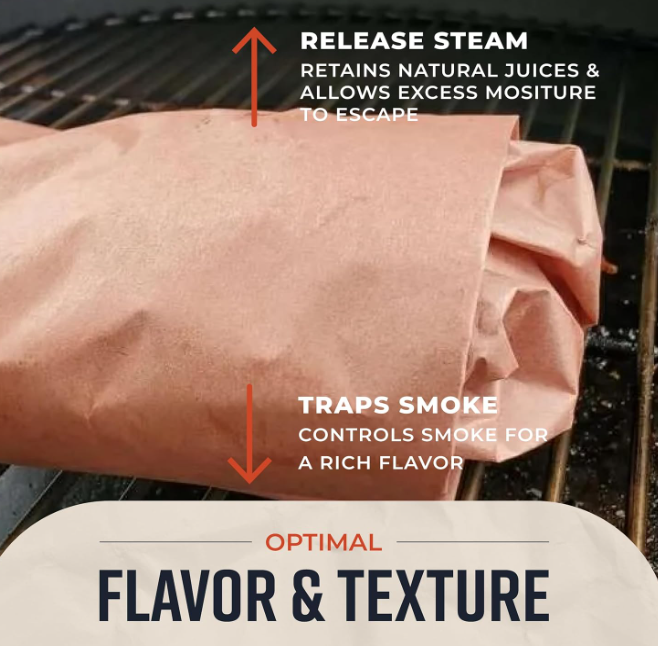 Pink Butcher Paper Roll 18"x175' (2100 Inch) - Peach Butcher Paper Roll for Smoking Meat, BBQ, Smoker