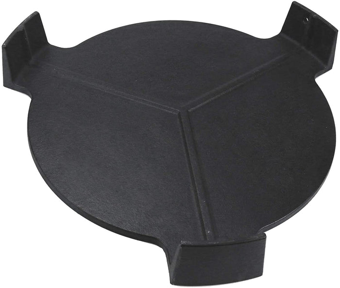Cast Iron Plate Setter for 18" Kamado grilll Big Green Egg etc, Grooved Pizza Stone, Smokin' Stone