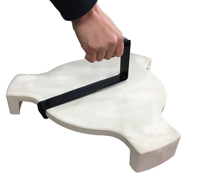 Plate Setter Lifter, BBQ Heat Deflector Tools Pizza Stone Plate Setter for Medium / Large Big Green Egg, Kamado Joe
