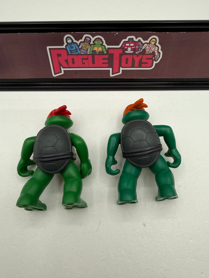 Playmates Teenage Mutant Ninja Turtles (TMNT) Toddler Raphael & Michelangelo