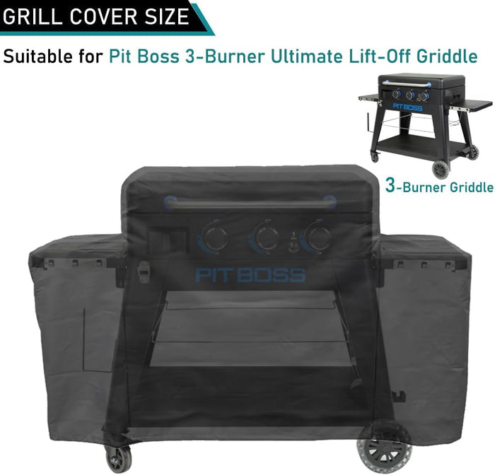 Premium Cover for Pit Boss Sierra PB3BGD2 3 Burner Ultimate Lift-Off Griddle Grill