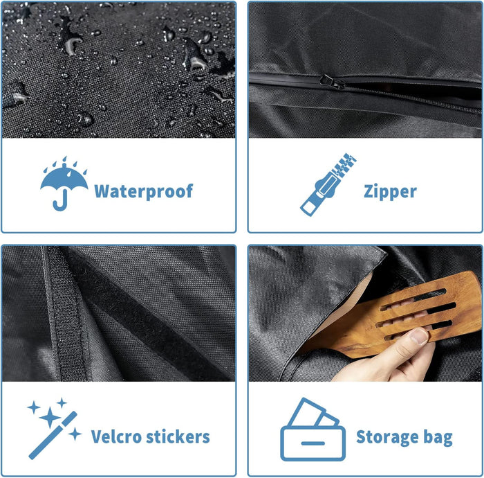 Grill Cover for Weber 9010001 Traveler Grill, 7030 Cargo Protector Storage Bag