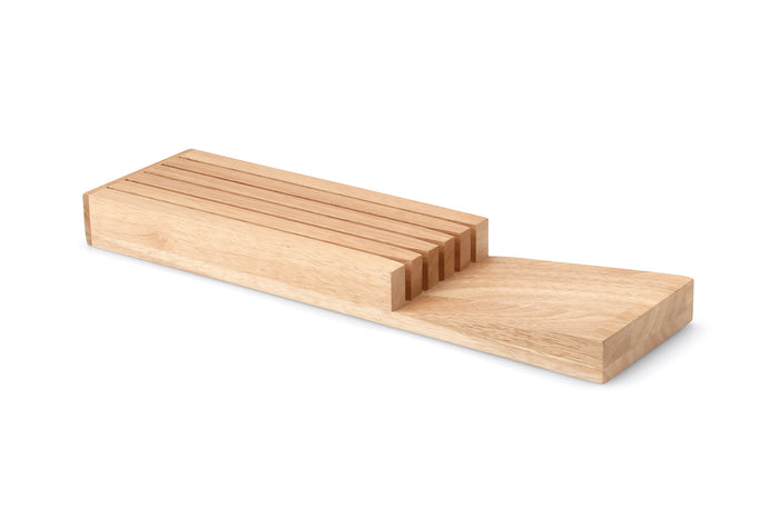 Range couteaux Continenta 5 emplacements 39x11x3,5cm - Hévéa