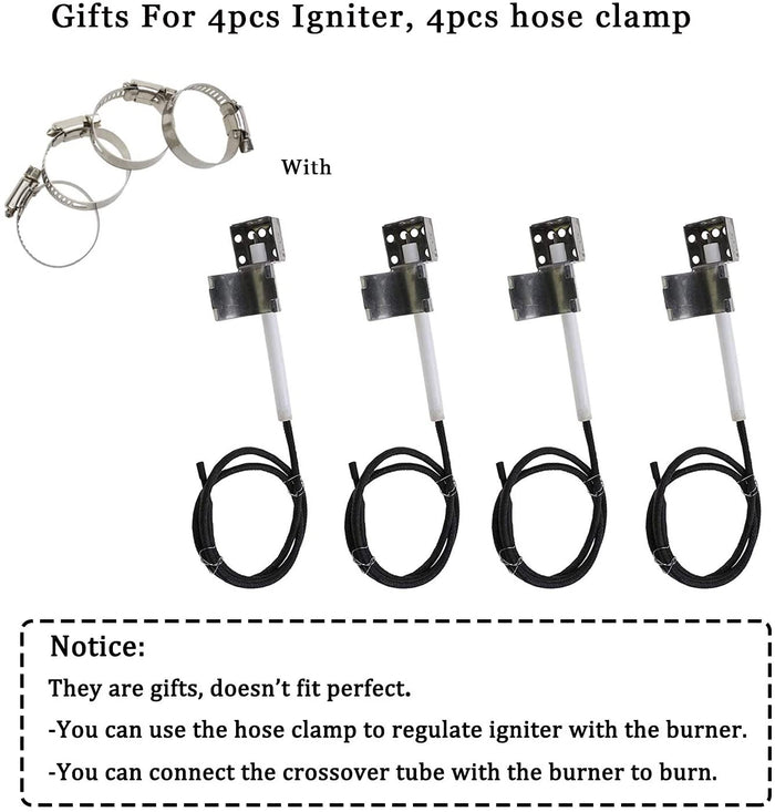 Grill Parts Kit for Char-broil Commercial 4 Burner 463244011, 466244012 etc Grills, G501-0008-W1, G515-2200-W1