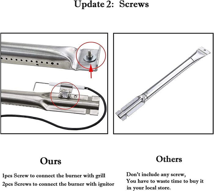 Grill Repair Kit for Char-Broil 466221311, 463252113, 463252114 5 Burner Gas Grills