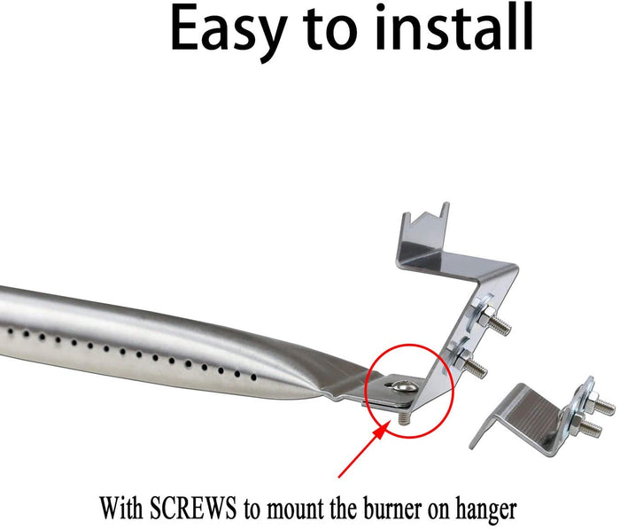 Repair Parts for Char-Griller 5050, 5650, 5252, 5072 Grill, Burners + Heat Tents + Ignitors + Hanger Brackets Grill Parts Kit