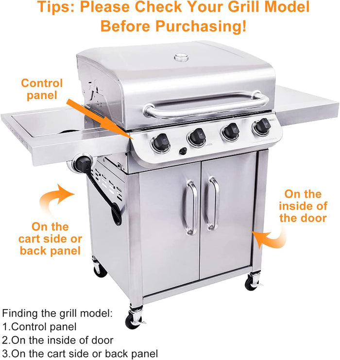 Repair Parts Kit for CharBroil 466272108, 466241614, 466247110, 466247512, 466270912, 463273513, 463273915 4 Burner Grills