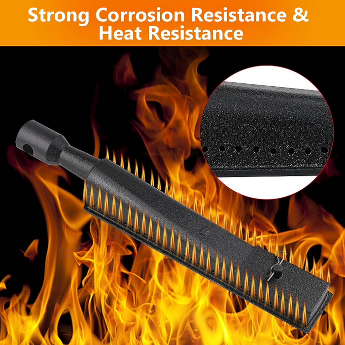 Replacement Cast-Iron Grill Burner for Perfect Glo PG-40300, PG-40400S Grills, 12-7/8" x 2-1/8"
