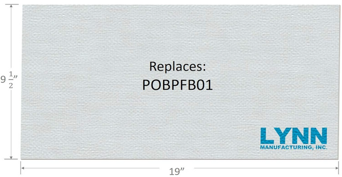 Replacement Fiber Baffle Board for Buck Stove Model 21 and 261, POBPFB01, Single, 2676A