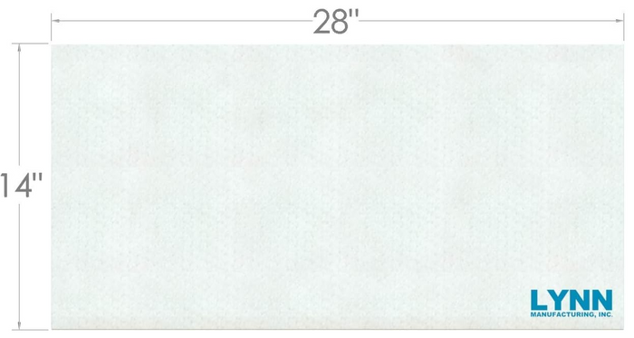 Replacement Insulation Blanket for Jotul F 600, 129506, 2605E Wood Stove, 28" x 14" x 1/2"