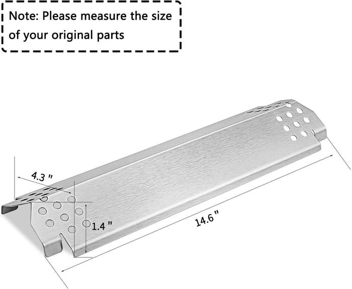 Replacement Parts Kit for Nexgrill 6 Burner 720-0898, 720-0898A, 730-0898, 730-0898A Grills, Stainless Steel Burners and Heat Plates