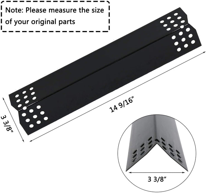 Nexgrill 720-0697 BBQ Grill Replacement Parts Kit, Burners + Heat Plates + Temperature Gauge