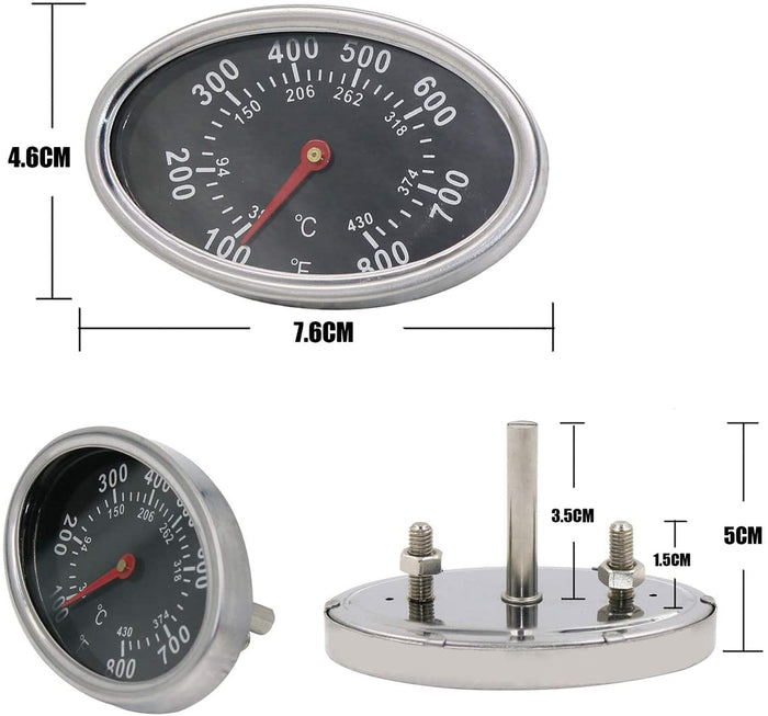 Nexgrill 720-0697 BBQ Grill Replacement Parts Kit, Burners + Heat Plates + Temperature Gauge