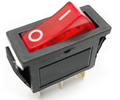 Replacement Rocker Switch Lighted On Off for Electric Fireplaces 120 Volt FMI Desa 120927-24