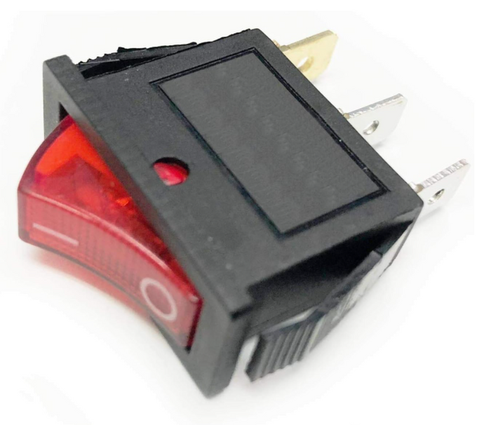 Replacement Rocker Switch Lighted On Off for Electric Fireplaces 120 Volt FMI Desa 120927-24