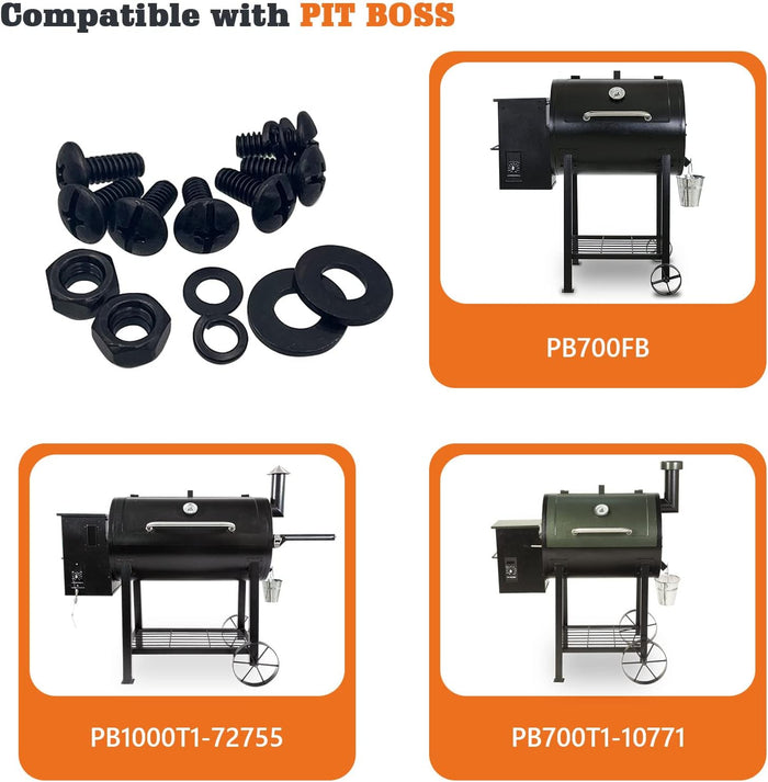 Replacement Screw Hardware Kit for Pit Boss PB700FB, PB700T1, PB1000T1 Wood Pellet Smoker Grills