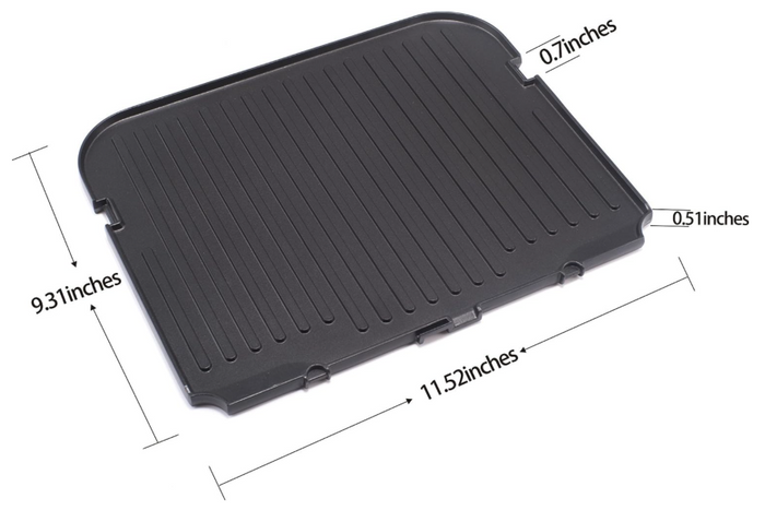 Reversible Grill/Griddle Plate for Cuisinart Griddler GR-4N 5-in-1