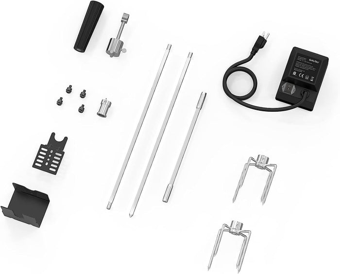 Rotisserie Kit BBQ Grilling Accessory Kit for Most 2 to 4 Burners Gas Grills
