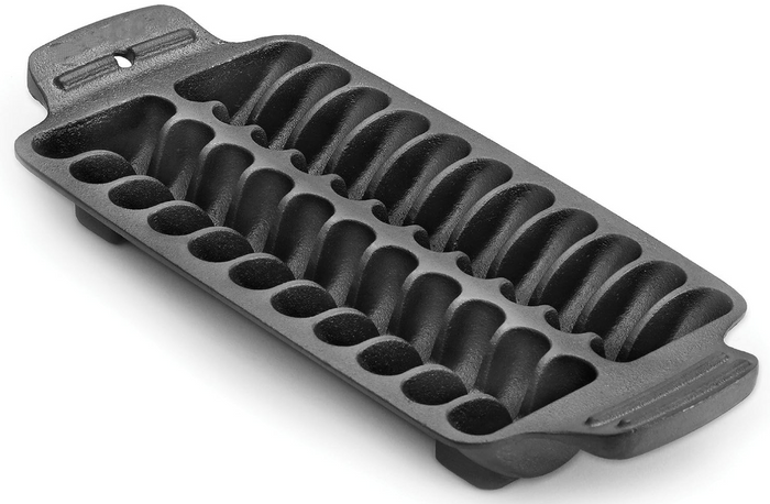Shrimp Cast Iron Grill Griddle and Serving Pan for Outdoor Grilling and Cooking