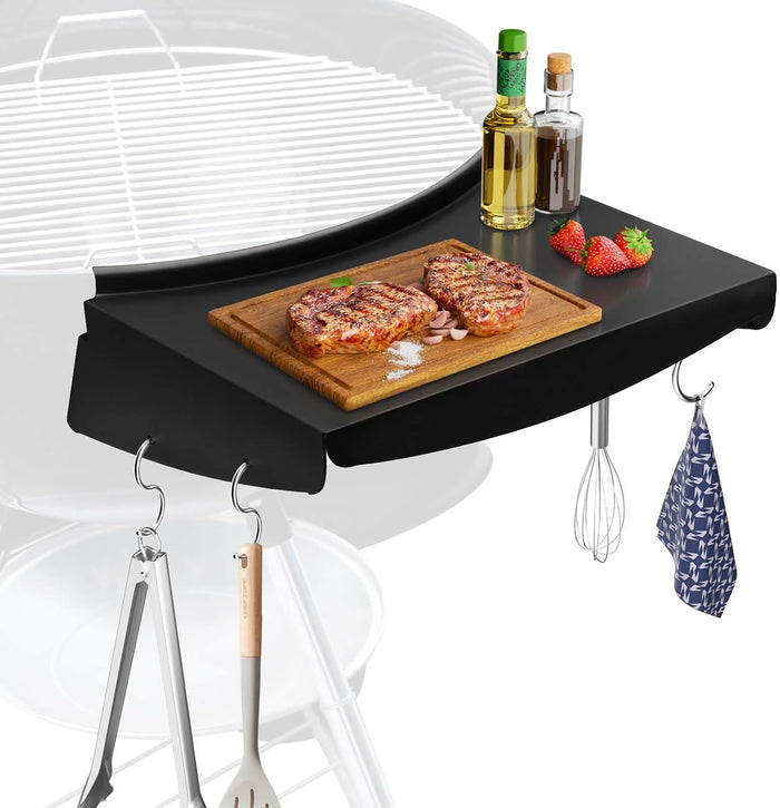 Side Table Shelf fits Weber 22 Inch Kettle Master Touch Charcoal BBQ Grills