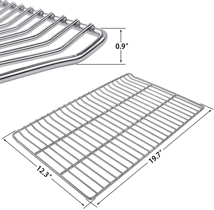Jerky Smoking Rack Grates for Masterbuilt 40 Inch Electric Smokers, 3 Pack 19.69 x 12.2 Replacement Parts