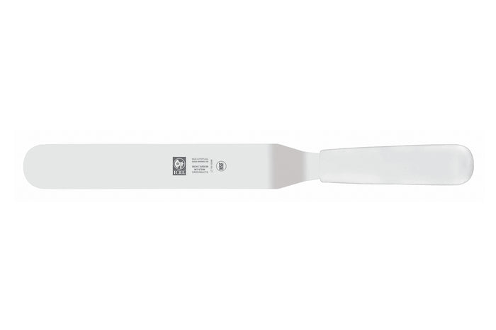 Spatule coudée professionnelle Icel manche PP blanc - 15 cm