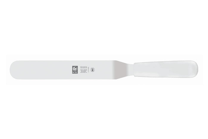 Spatule coudée professionnelle Icel manche PP blanc - 20 cm