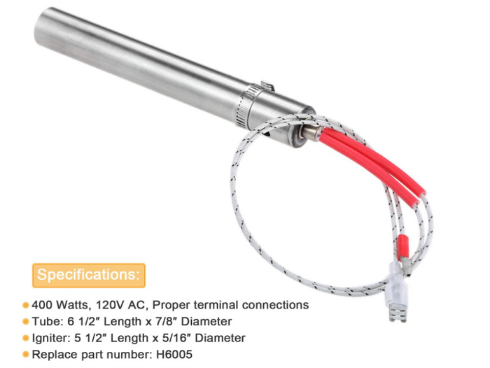 Stove Igniter Replacement H6005 for Lennox Country Winslow PI40 PS40 Pellet Stoves