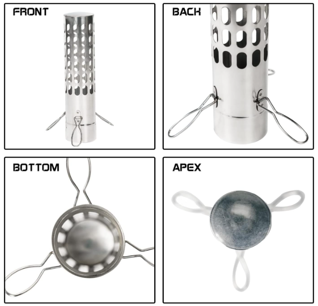 Stovepipe Spark Arrestor Chimney Rain Cap for 2.36inch/6cm Stainless Steel Stove Pipe