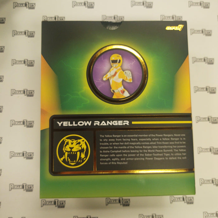 SUPER 7 Ultimates Mighty Morphin Power Rangers Yellow Ranger - Rogue Toys