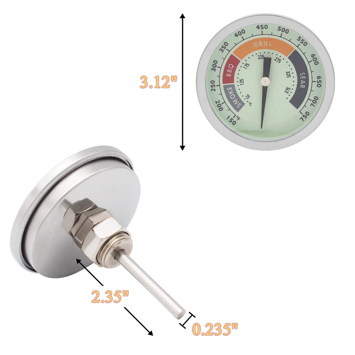 Temperature Gauge fits for Lynx Sedona L400, L500, L600, L700 Series Gas Grills