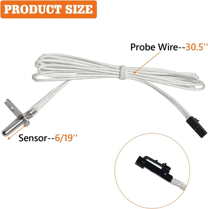 Temperature Probe 9907180092 Temp Sensor for Masterbuilt Electric Smokers