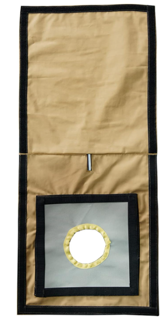 Tent Stove Jack with Rain Flap Fire Resistant for Canvas Hot Tent Camping