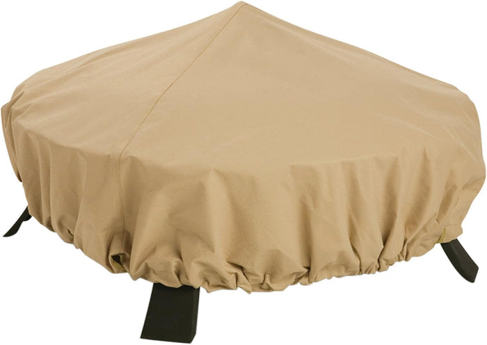 Terrazzo Water-Resistant 44 Inch Round Fire Pit Cover, Patio Furniture Cover