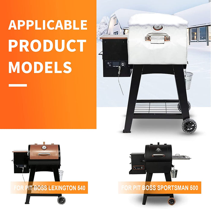 Thermal Insulated Blanket for Pit Boss Lexington/Sportsman/Navigator 550/540/500 Wood Pellet Smoker, PB500NX PB500SP PB550G Blanket Grill Accessory