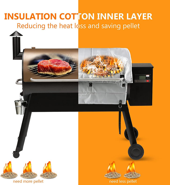 Thermal Insulated Blanket for Traeger Pro 780 BBQ Pellet Smoker Grills, fits BAC627
